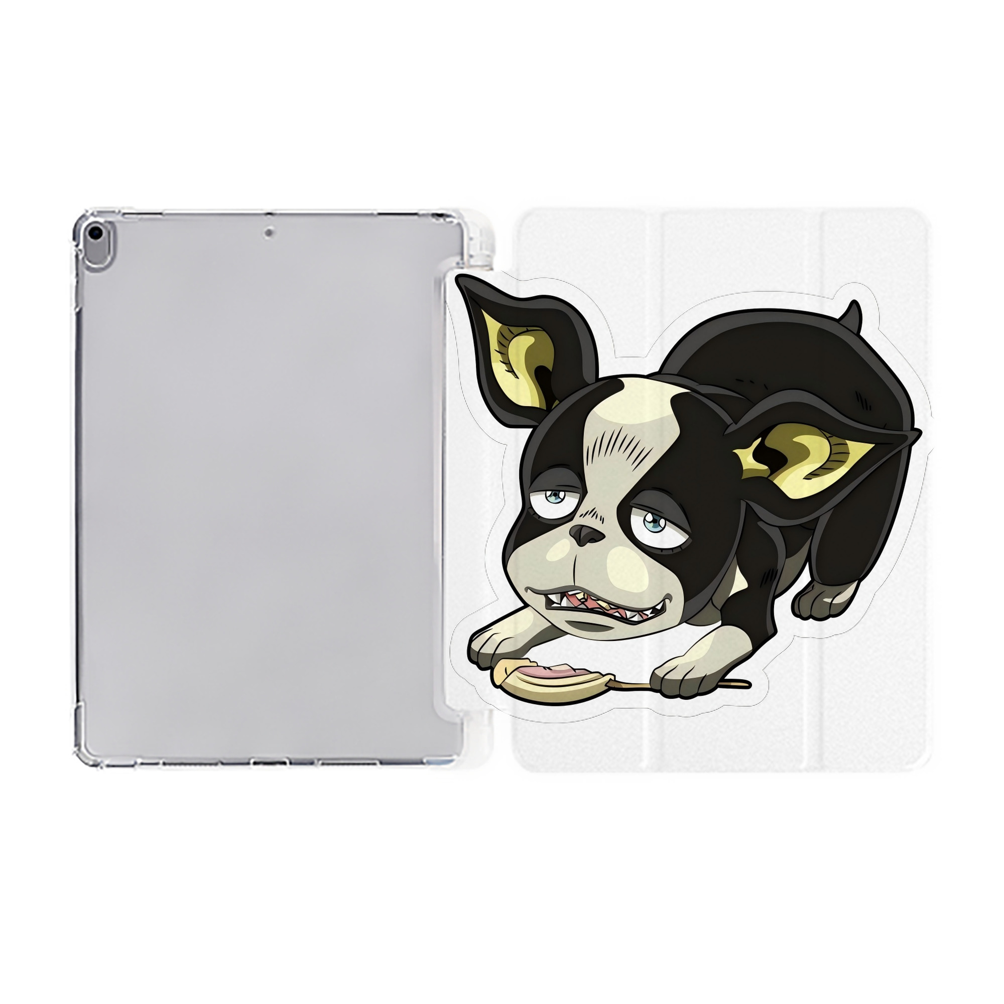 （画像用） ジョジョの奇妙な冒険 イギー JoJo's Bizarre Adventure Iggy IPad ケース ペン収納付き 三つ折りスタンド PUレザー×シリコン 対応機種9.5/10.5/10.9インチ